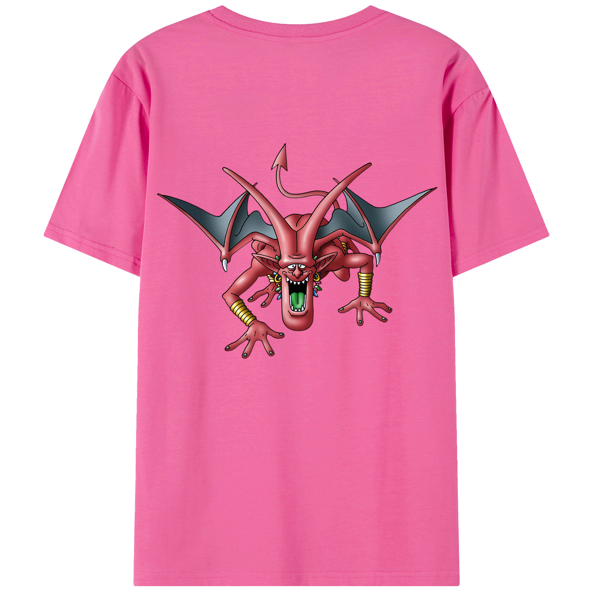 （画像用） ドラゴンクエスト Doragon Kuesuto Dragon Quest レディース半袖Tシャツ(バックプリント)